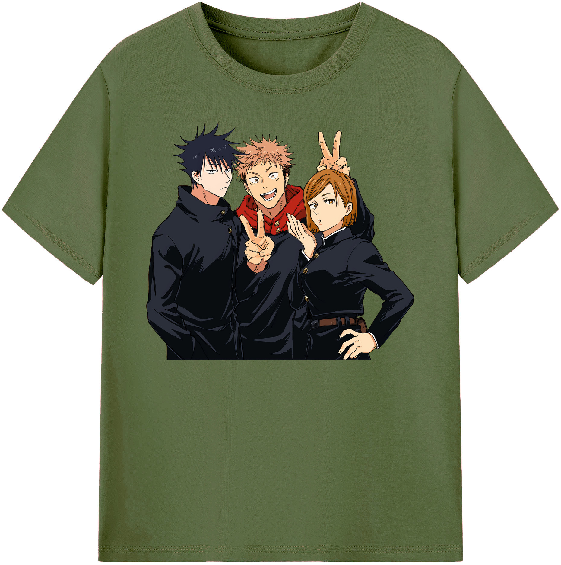 （画像用） 呪術廻戦 Jujutsu Kaisen 綿100％半袖Tシャツ（フロントプリント）